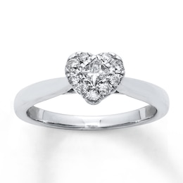 Diamond Engagement Ring 1/3 Carat tw 10K White Gold