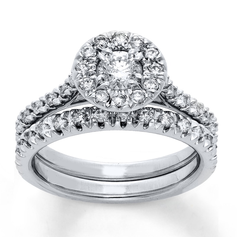 Diamond Bridal Set 5/8 ct tw Round-cut 14K White Gold | Kay