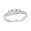 Thumbnail Image 1 of 3-Stone Promise Ring 1/6 ct tw Diamonds Sterling Silver