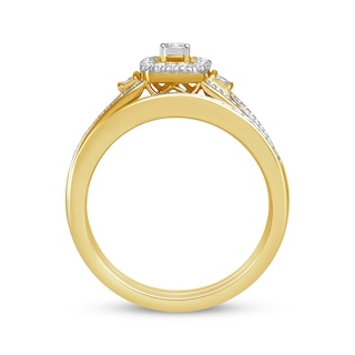 Diamond Bridal Set 1/5 carat tw 10K Yellow Gold | Kay