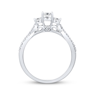 Memories Moments Magic Diamond Engagement Ring 1/2 ct tw Princess-cut ...