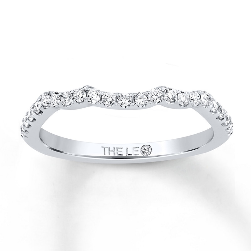 Main Image 1 of THE LEO Diamond Wedding Band 1/5 ct tw Round-cut 14K White Gold