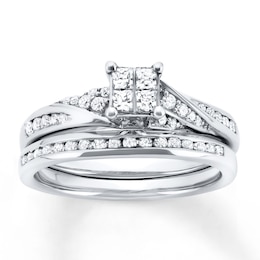 Diamond Bridal Set 1/2 carat tw 10K White Gold