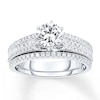Thumbnail Image 0 of Diamond Bridal Set 1-1/5 ct tw Round-cut 14K White Gold