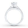 Thumbnail Image 1 of Diamond Bridal Set 1-1/5 ct tw Round-cut 14K White Gold