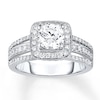 Thumbnail Image 1 of Diamond Engagement Ring 1-1/2 ct tw Round-cut 14K White Gold