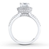 Thumbnail Image 2 of Diamond Engagement Ring 1-1/2 ct tw Round-cut 14K White Gold