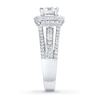 Thumbnail Image 3 of Diamond Engagement Ring 1-1/2 ct tw Round-cut 14K White Gold