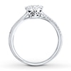 Thumbnail Image 2 of Diamond Engagement Ring 1/2 ct tw Round-Cut 14K White Gold