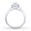 Thumbnail Image 2 of Diamond Bridal Set 5/8 ct tw Princess-cut 14K White Gold