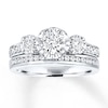 Thumbnail Image 1 of Now + Forever Diamond Bridal Set 1-3/8 ct tw Round-cut 14K White Gold