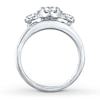 Thumbnail Image 2 of Diamond Bridal Set 1-3/8 ct tw Round-cut 14K White Gold