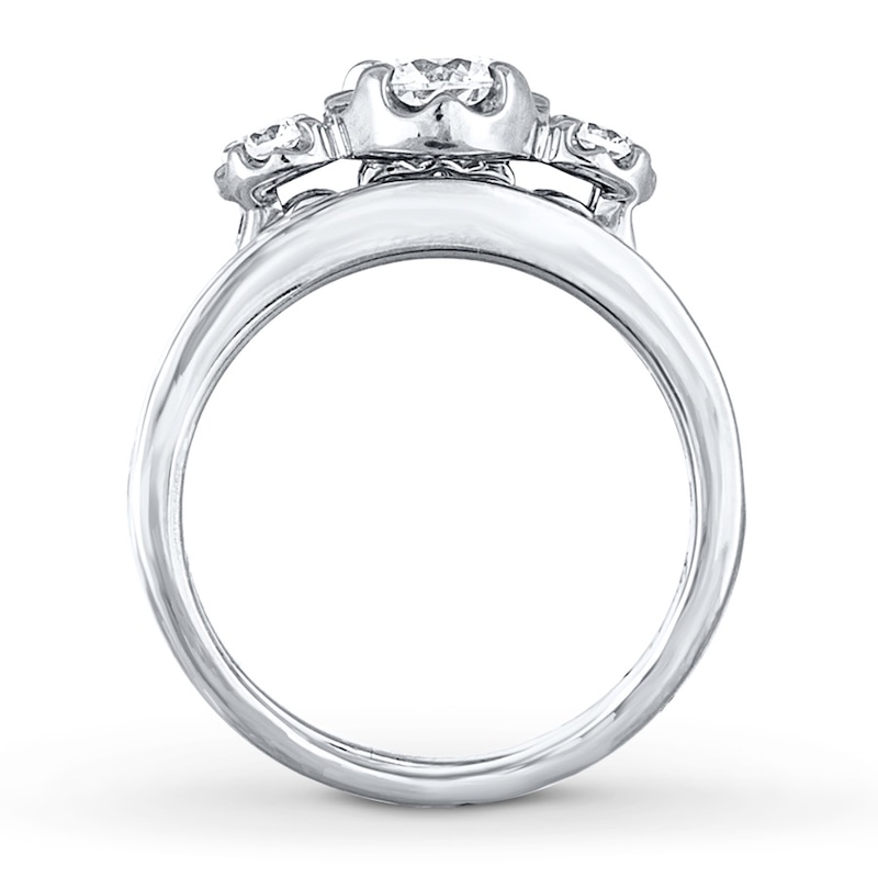 Main Image 2 of Now + Forever Diamond Bridal Set 1-3/8 ct tw Round-cut 14K White Gold