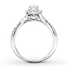 Thumbnail Image 2 of Diamond Engagement Ring 1/2 carat tw 10K White Gold