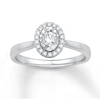 Thumbnail Image 1 of Diamond Engagement Ring 1/4 ct tw Round-cut 10K White Gold