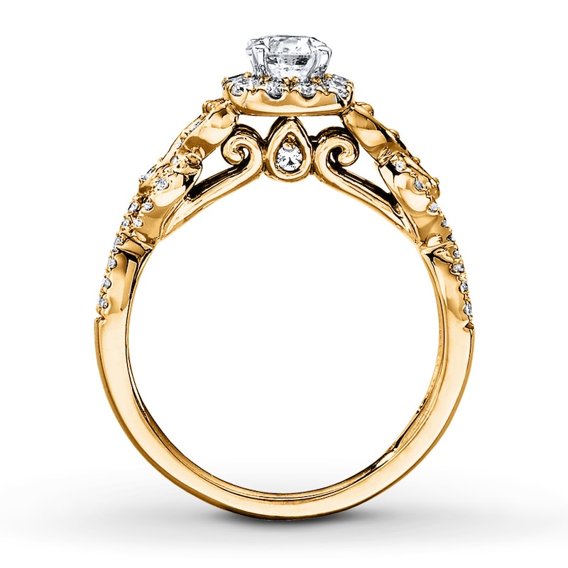 Diamond Engagement Ring 1 ct tw Round-cut 14K Yellow Gold
