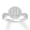 Thumbnail Image 1 of Diamond Engagement Ring 1/2 Carat tw 10K White Gold