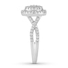 Thumbnail Image 3 of Diamond Engagement Ring 1/2 Carat tw 10K White Gold