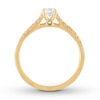 Thumbnail Image 2 of Diamond Engagement Ring 1/2 carat tw Round-cut 14K Yellow Gold