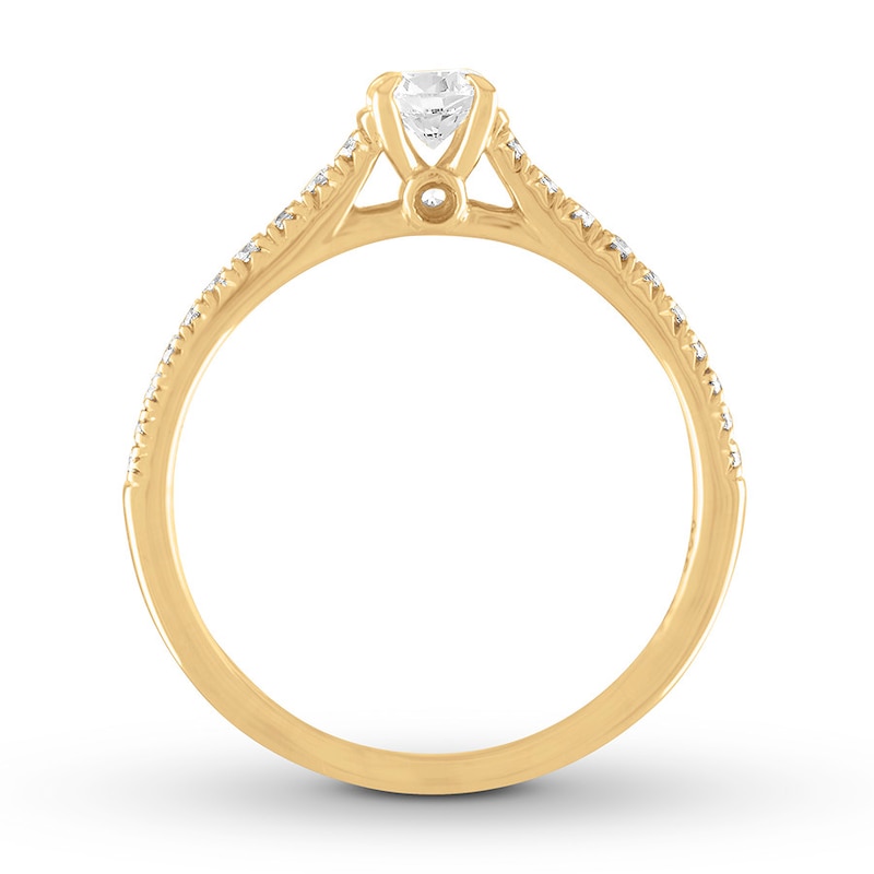 Main Image 2 of Now + Forever Diamond Engagement Ring 1/2 carat tw Round-cut 14K Yellow Gold