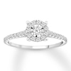 Thumbnail Image 1 of Now + Forever Diamond Engagement Ring 3/8 ct tw Round-cut 10K White Gold