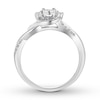 Thumbnail Image 1 of Diamond Engagement Ring 1/4 ct tw Round-cut 10K White Gold