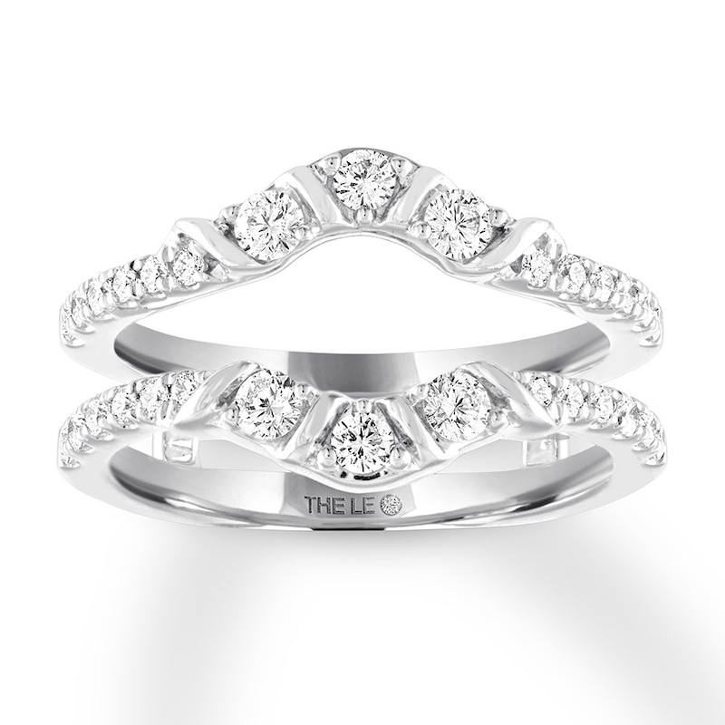 Main Image 1 of THE LEO Diamond Enhancer Ring 5/8 ct tw Round-cut 14K White Gold