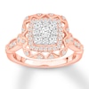 Thumbnail Image 0 of Diamond Engagement Ring 5/8 ct tw Round-cut 14K Rose Gold