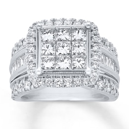 Diamond Engagement Ring 3 ct tw 10K White Gold