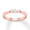 Thumbnail Image 0 of Memories Moments Magic Three-Stone Diamond Ring 1/5 ct tw Round-cut 14K Rose Gold