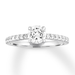 Now + Forever Diamond Engagement Ring 7/8 ct tw Round-cut 14K White Gold