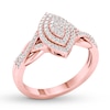 Thumbnail Image 4 of Diamond Engagement Ring 1/4 ct tw Round-cut 10K Rose Gold