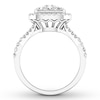 Thumbnail Image 2 of Diamond Engagement Ring 3/4 ct tw Round-cut 14K White Gold