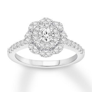 Diamond Engagement Ring 5/8 ct tw Round-cut 14K White Gold | Kay