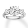 Thumbnail Image 1 of Diamond Engagement Ring 7/8 ct tw Round-cut 14K White Gold