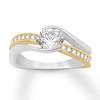 Thumbnail Image 1 of Diamond Engagement Ring 1-1/5 ct tw Round-cut 14K Two-Tone Gold