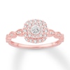 Thumbnail Image 0 of Diamond Engagement Ring 1/4 ct tw Round-cut 10K Rose Gold