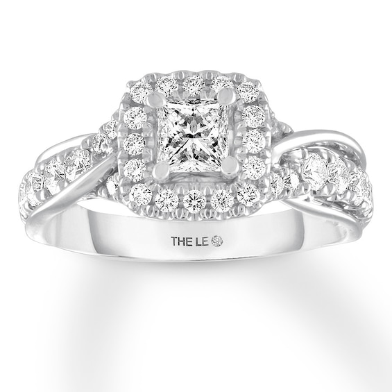 THE LEO Diamond Princess-cut Engagement Ring 1 ct tw 14K White Gold | Kay