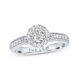 THE LEO Diamond Engagement Ring 3/4 ct tw Round-cut 14K White Gold