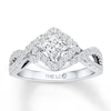 Thumbnail Image 1 of THE LEO Diamond Princess-cut Engagement Ring 1 ct tw 14K White Gold