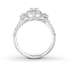 Thumbnail Image 1 of THE LEO Diamond Three-Stone Engagement Ring 7/8 ct tw 14K White Gold