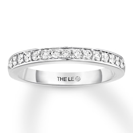 THE LEO Diamond Wedding Band 1/3 ct tw Round-cut 14K White Gold