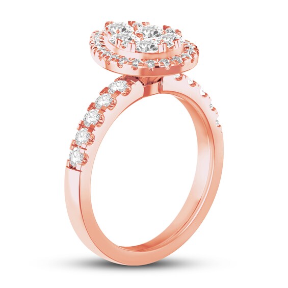 Diamond Engagement Ring 1-3/8 ct tw 14K Rose Gold | Kay