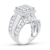 Thumbnail Image 2 of Diamond Engagement Ring 4 ct tw Princess, Round & Baguette-cut 10K White Gold