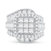 Thumbnail Image 3 of Diamond Engagement Ring 4 ct tw Princess, Round & Baguette-cut 10K White Gold