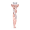 Thumbnail Image 2 of THE LEO Diamond Engagement Ring 3/4 ct tw Princess & Round-cut 14K Rose Gold