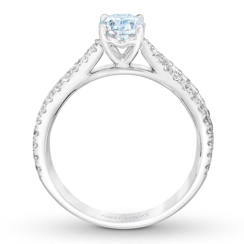 Main Image 2 of THE LEO First Light Diamond Engagement Ring 1-1/8 ct tw 14K White Gold