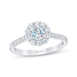 THE LEO First Light Diamond Engagement Ring 1 ct tw 14K White Gold