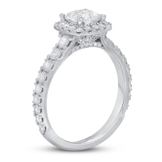 Neil Lane Premiere Diamond Engagement Ring 1-3/4 ct tw Cushion/Round ...