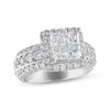 Thumbnail Image 0 of Multi-Diamond Engagement Ring 3 ct tw Princess & Round 14K White Gold